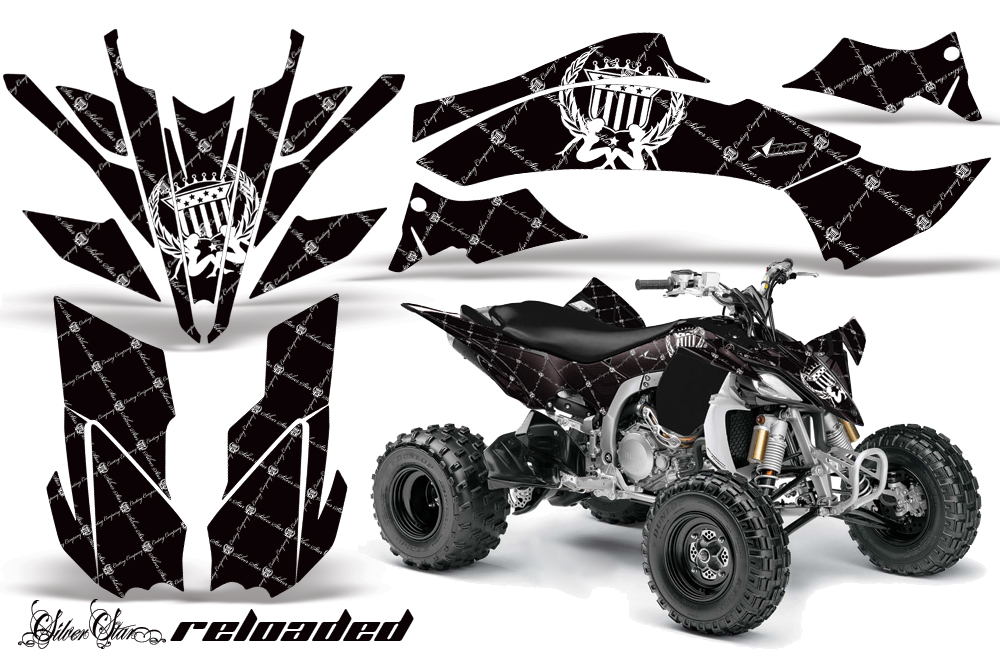 Yamaha YFZ450 2009 Graphics Reloaded WhiteBlackBG